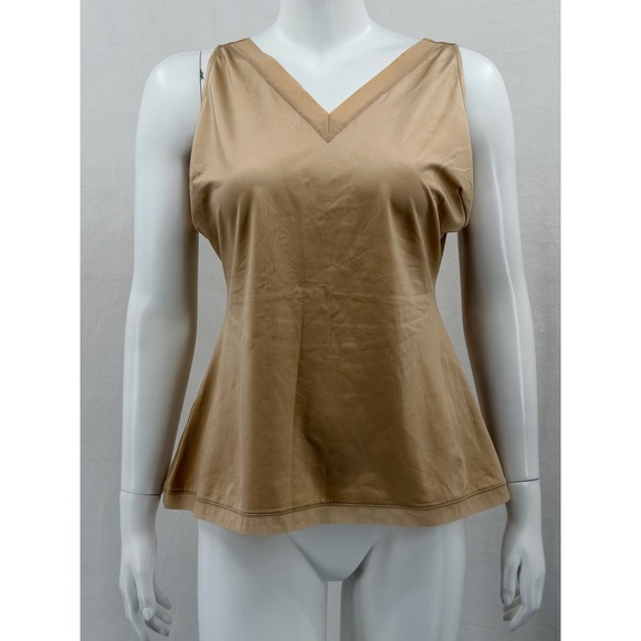 SPANX Other - Spanx Top Womens 2X Tan Sleeveless Simplicity Tank V-Neck Stretch Slim Shapewear